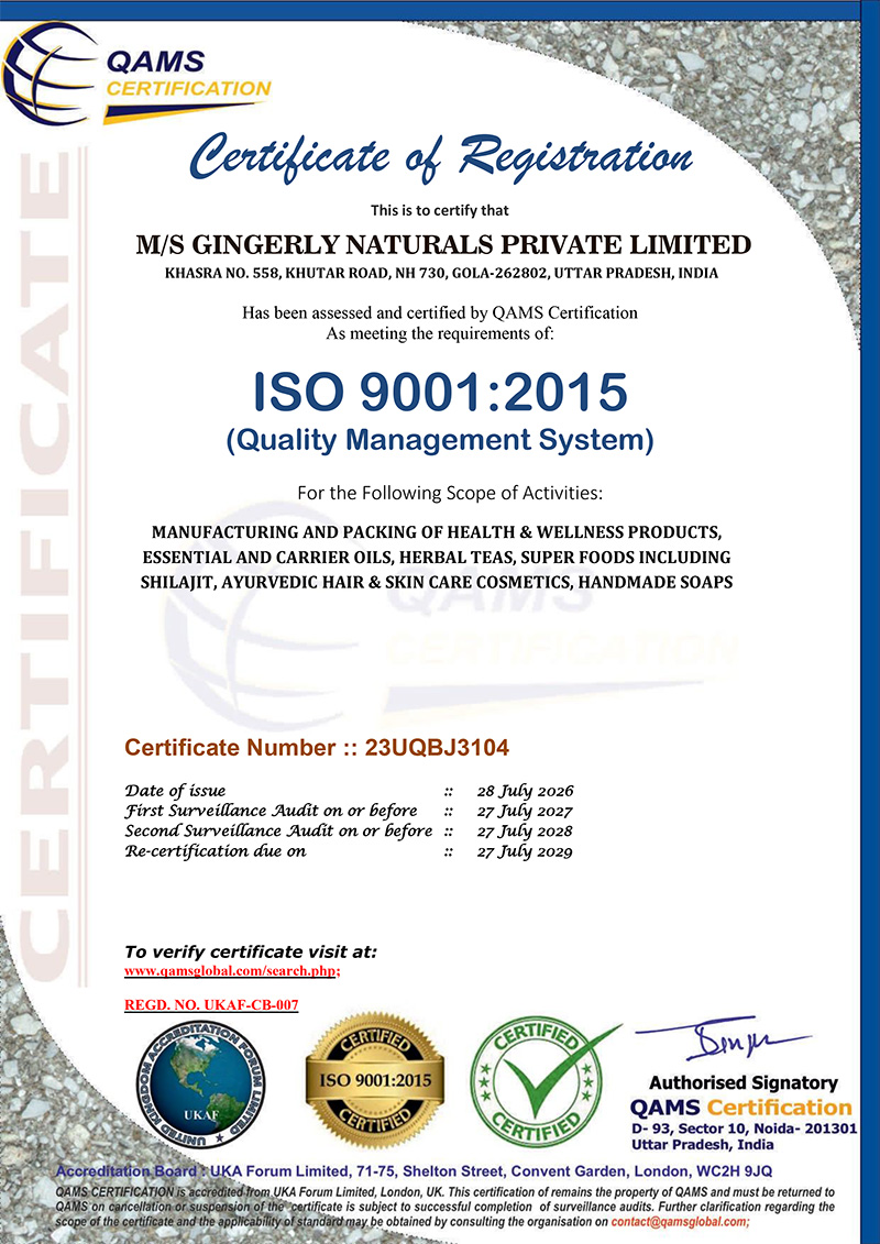 ISO Certificate